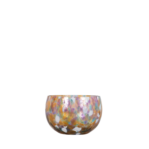 colorful small glass vase