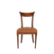 vintage brown leather dining chair