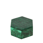 Vintage Hexagonal Malachite Box