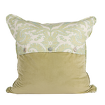 green floral pillow