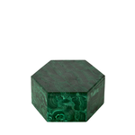 Vintage Hexagonal Malachite Box