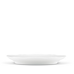 white oval platter side angle