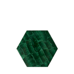 Vintage Hexagonal Malachite Box