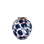 blue and white wildbird vase