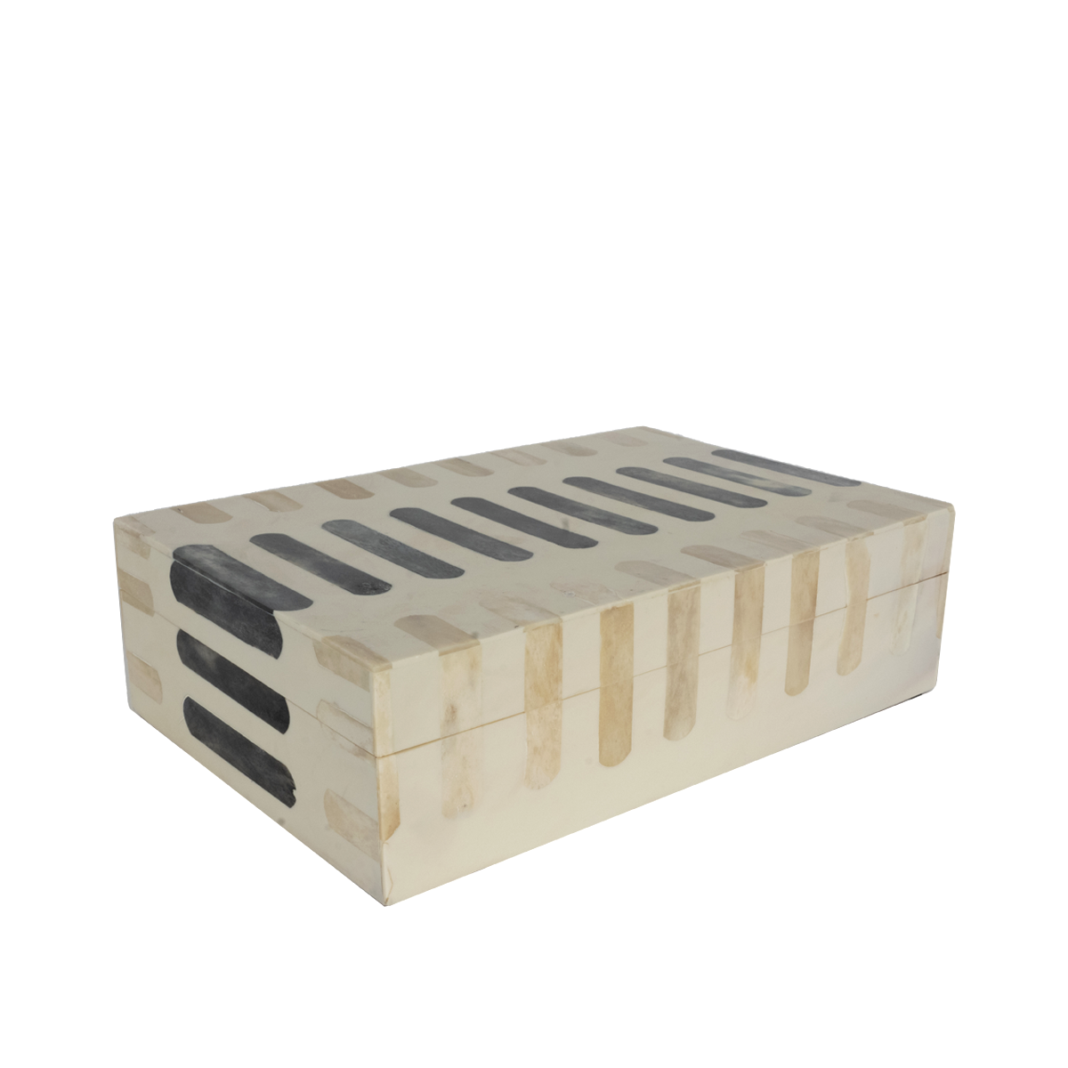 Gray & White Bone Box, Large