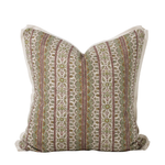 Decorative pillow with intricate pattern on a white background