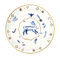 ceramic platter with easter bunny motif