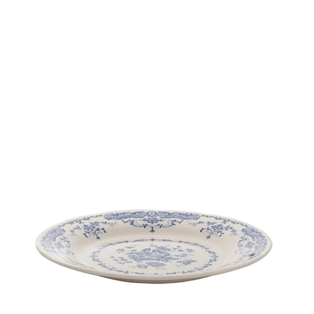 cobalt floral dinner plate