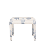 Fult Small Bench with Blue Flowers