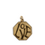 gold charm with "love" design