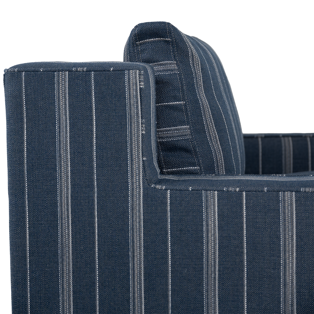 Greenville Swivel Chair, Lapis