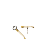 Wine opener with gold accents on a white background