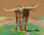 Brenda Bogart Art Print of longhorn collage