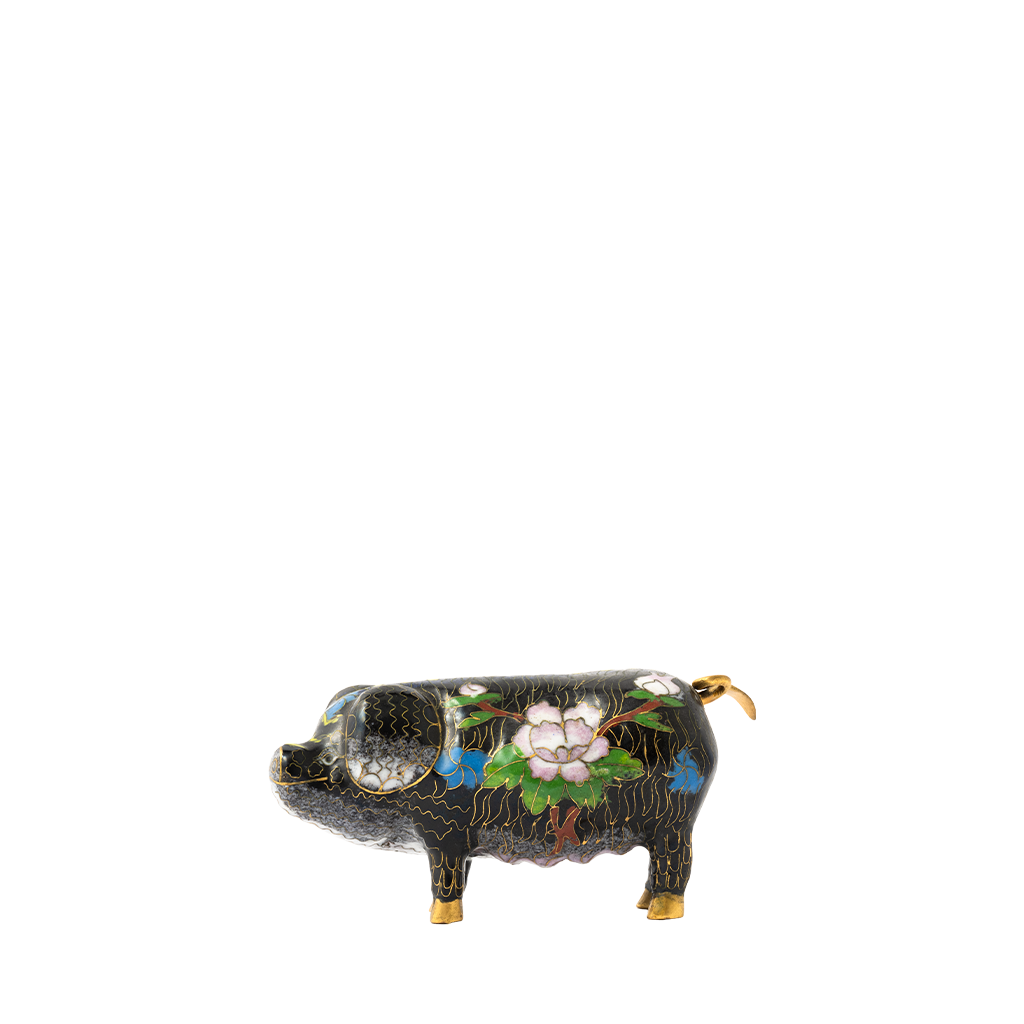 Cloisonne Pig