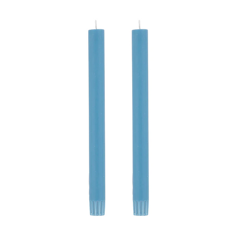 Hand-poured blue taper candles