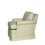 Patterned armchair on a white background