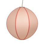 Bondi Orb Pendant--oversized coral colored shade