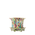 Canton Famille Rose Jardiniere and Stand I