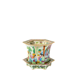 Canton Famille Rose Jardiniere and Stand II