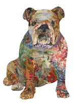 silhouette print of dog