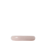 Pink resin object on a white background
