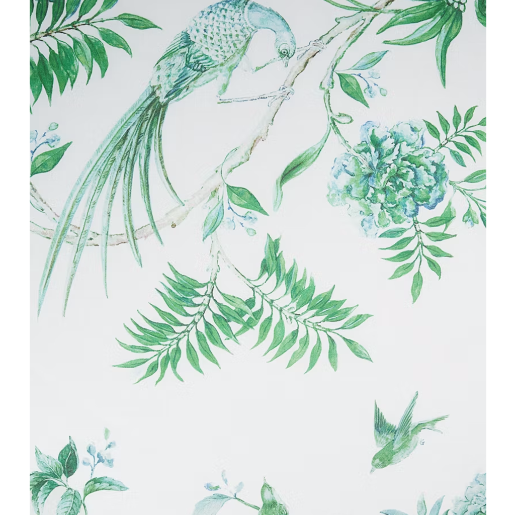 close up image of secret garden tablecloth