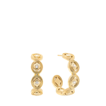 Bejeweled Parisienne Hoop Earrings