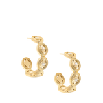 Bejeweled Parisienne Hoop Earrings