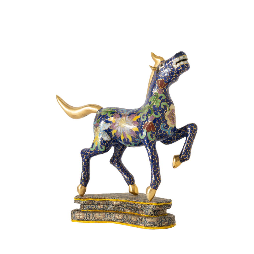 Cloisonne Horse, Azure