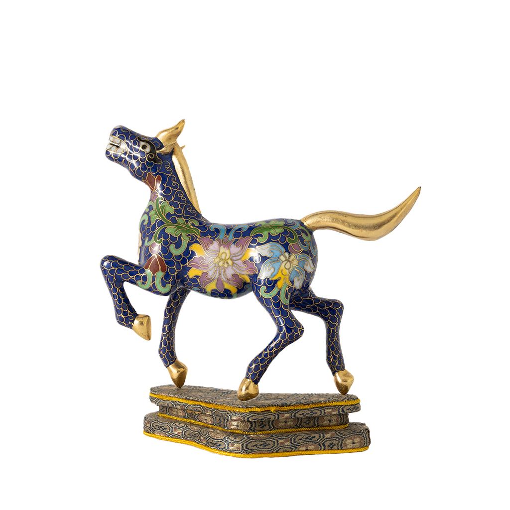 Cloisonne Horse, Azure