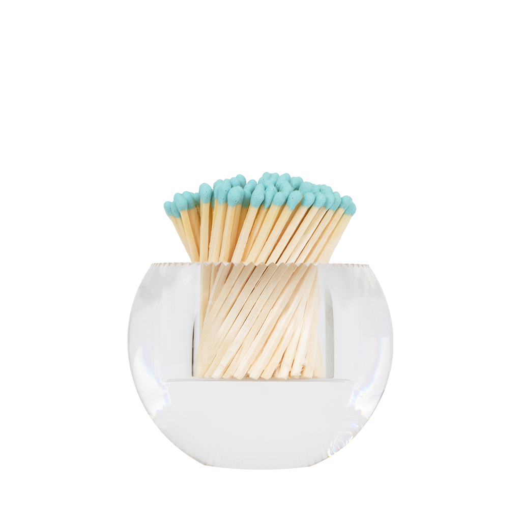 Acrylic Match Strike with blue matches