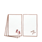 front and back of boots n spurs napkins