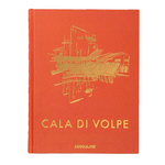 Orange book with gold abstract design and text on a white background