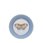 Mottahedeh Lace Butterfly Accent Plate, Cornflower