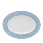 cornflower lace oval platter