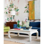 Pink and Green Chinoiserie Pillow