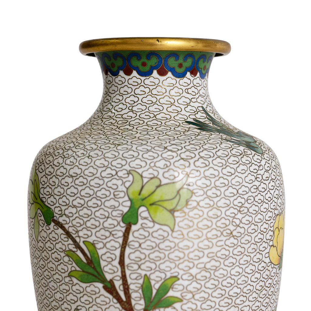 close up image of vintage vase