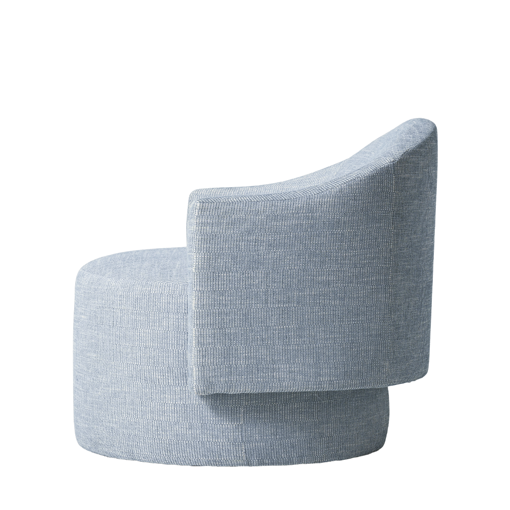 Modern gray chair on a white background