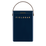 Navy blue container with 'FIELDBAR' branding on a white background