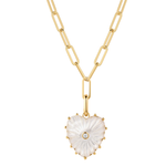 Mother of Pearl Heart Necklace