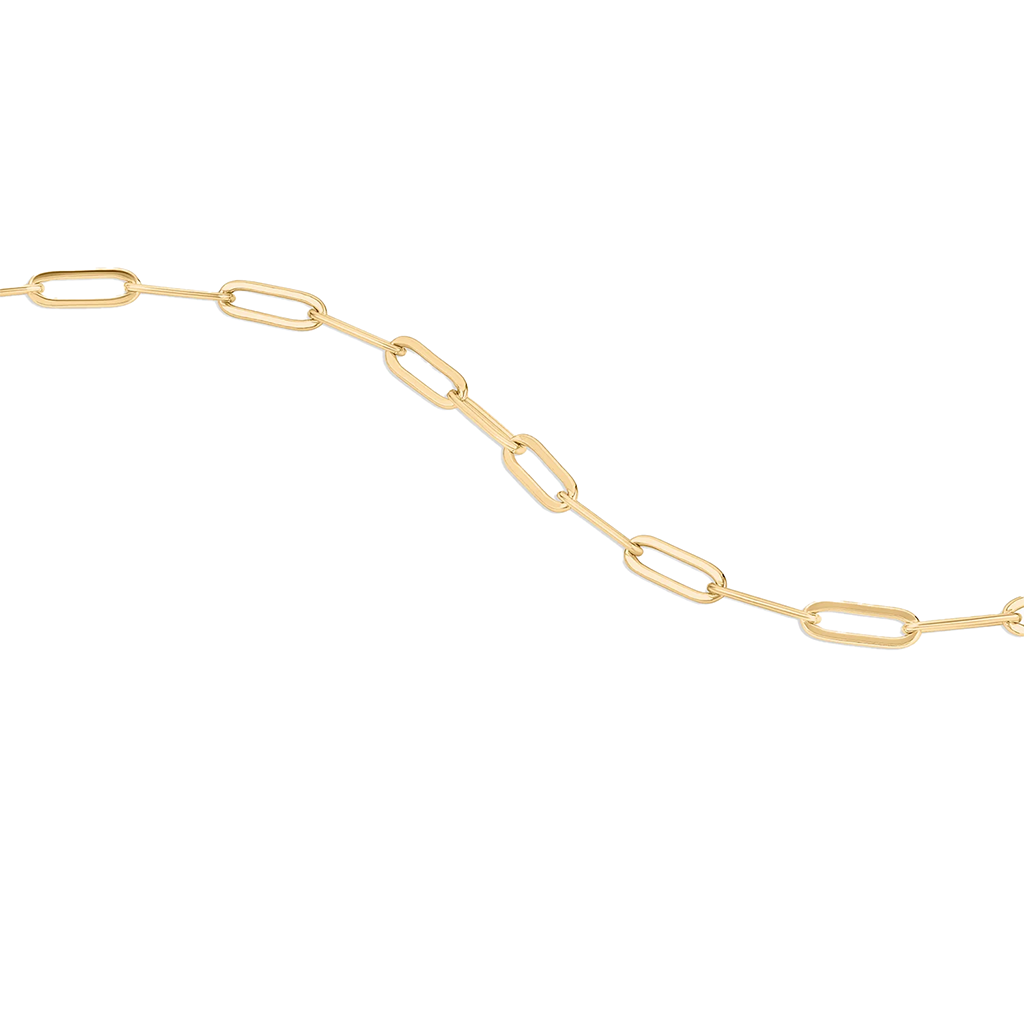 Mother of Pearl Heart Necklace Chain Up Close