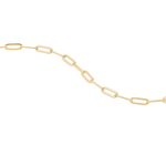 Mother of Pearl Heart Necklace Chain Up Close