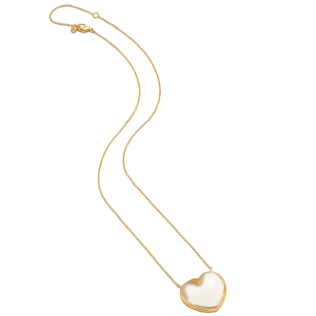 Love Necklace, gold chain with heart shaped charm