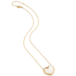 Love Necklace, gold chain with heart shaped charm