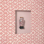 Miniature Cloisonné Vase on Pink Rabanna III