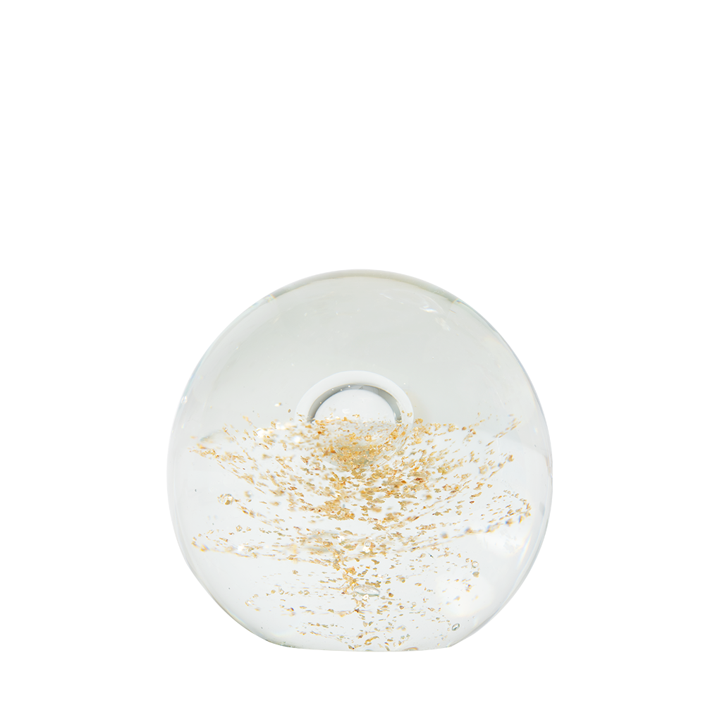 gold paperweight front