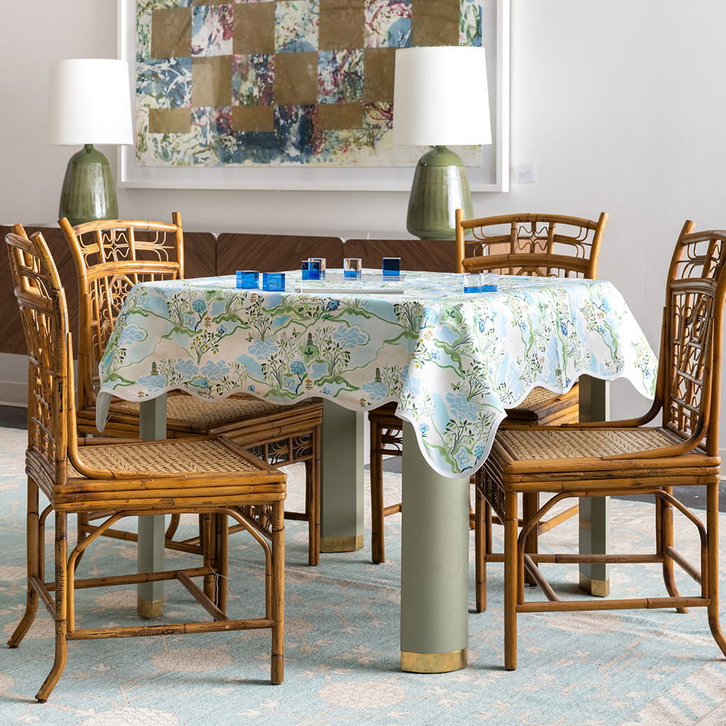 green game table in home