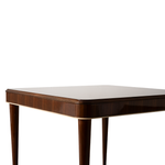 Wooden game table on a white background