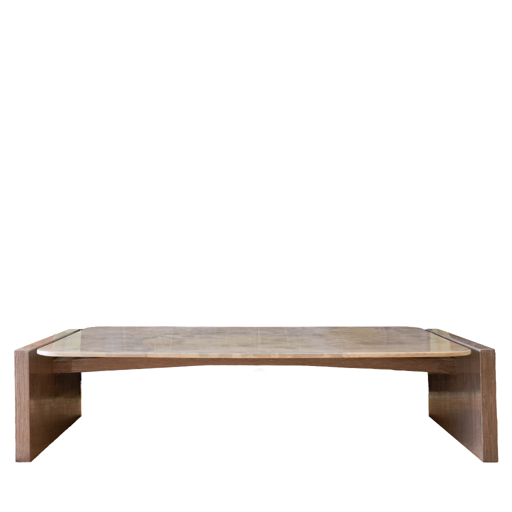 brown centerpiece Jackie table