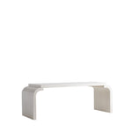 White modern table on a white background